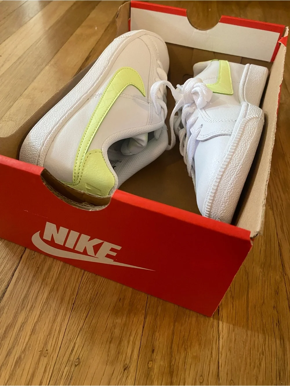 NEW Nike Court Royale White Barely Volt Womens Shoes